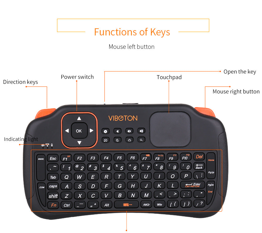 S1 Mini Wireless Bygoad mit Maus-Tastatur