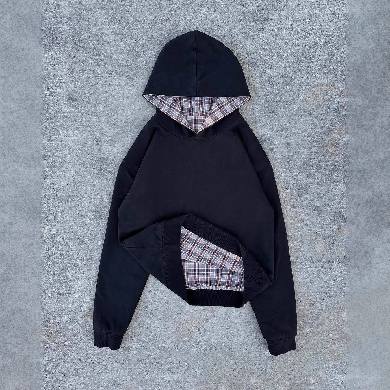 Hip Hop Retro Plaid Freizeit-Pullover