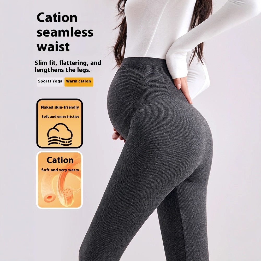 Thermo-Leggings für Schwangerschaft, hohe Elastizität