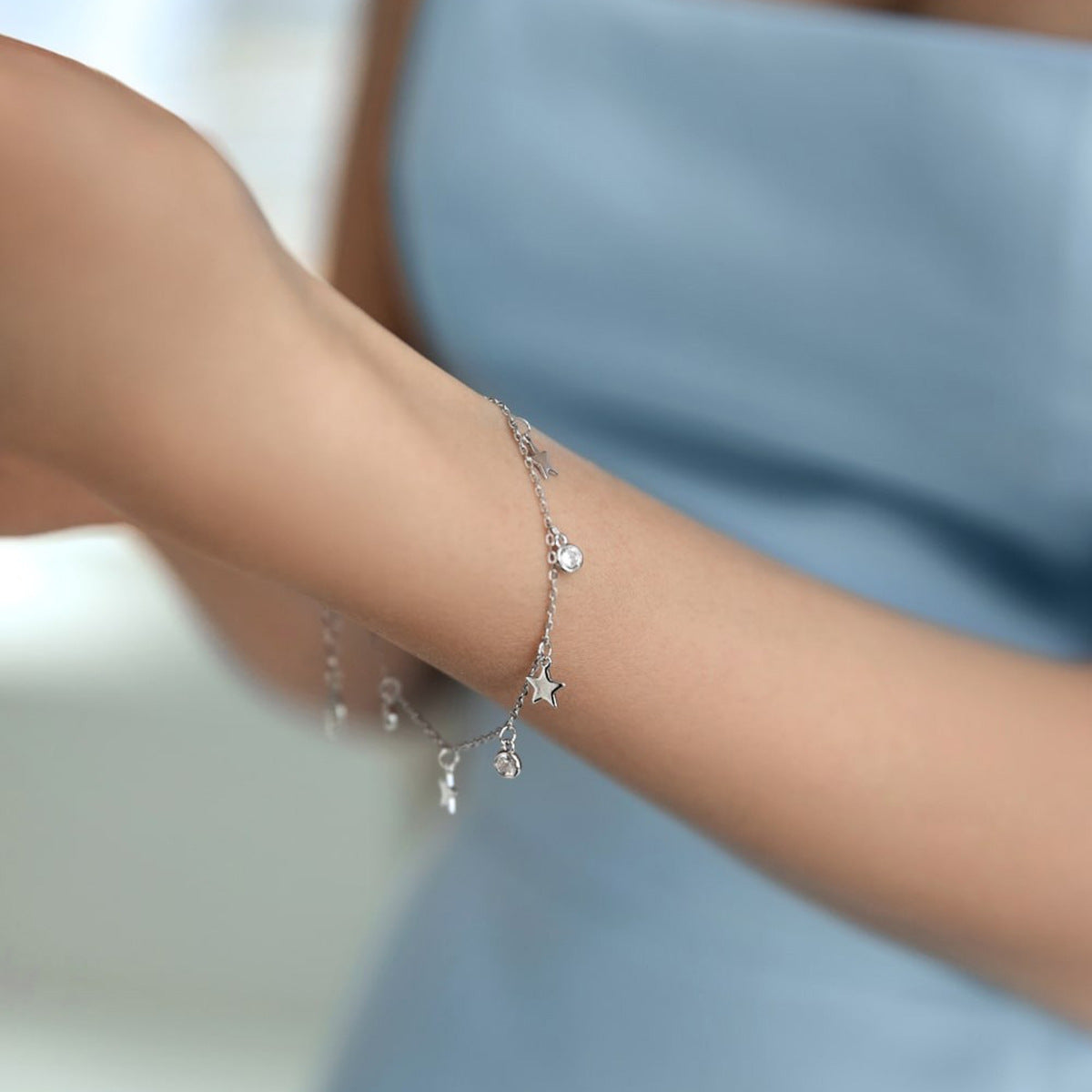 Armband mit Stern-Anhänger aus 925er Silber – Bild 3 | LuxeStyle