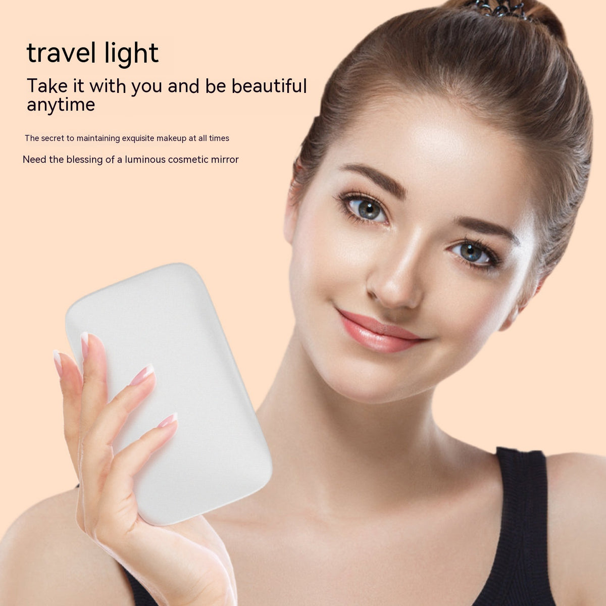 LED Schminkspiegel, doppelseitig mit Licht – Bild 2 | LuxeStyle