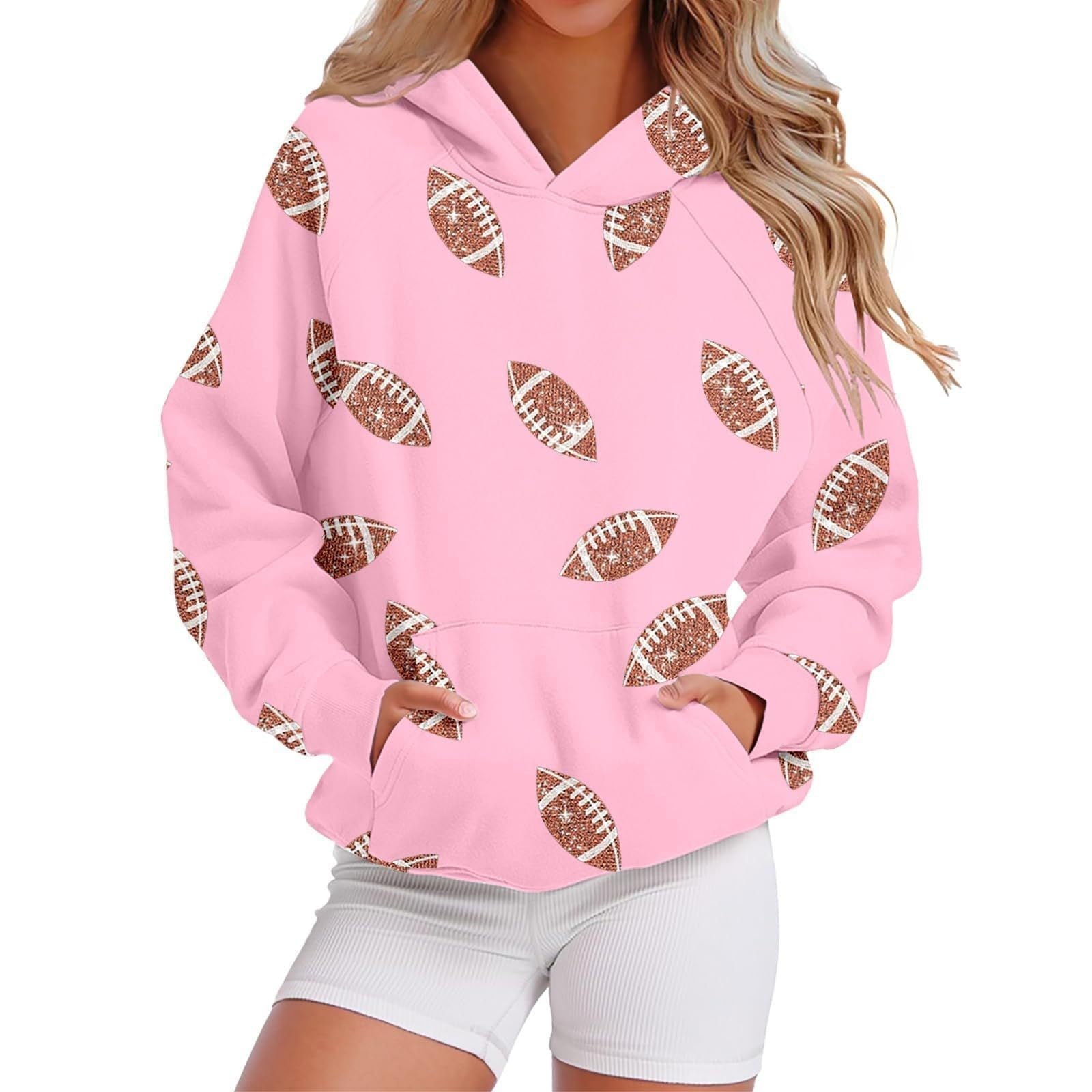 Kapuzen-Sweatshirt mit Baseball-Design