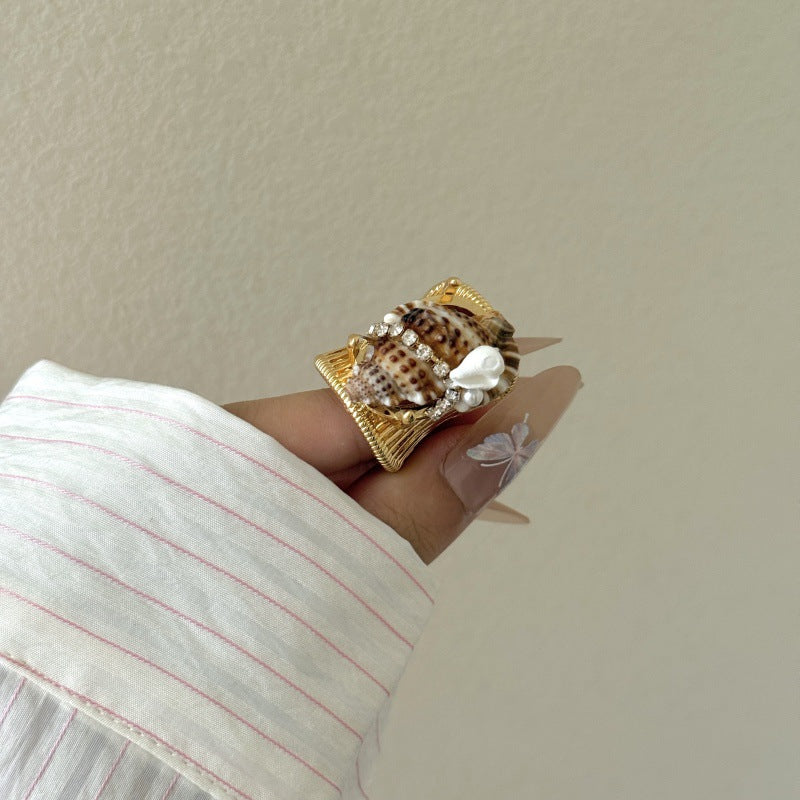 Boho Seestil Metallring Elektroplattierung