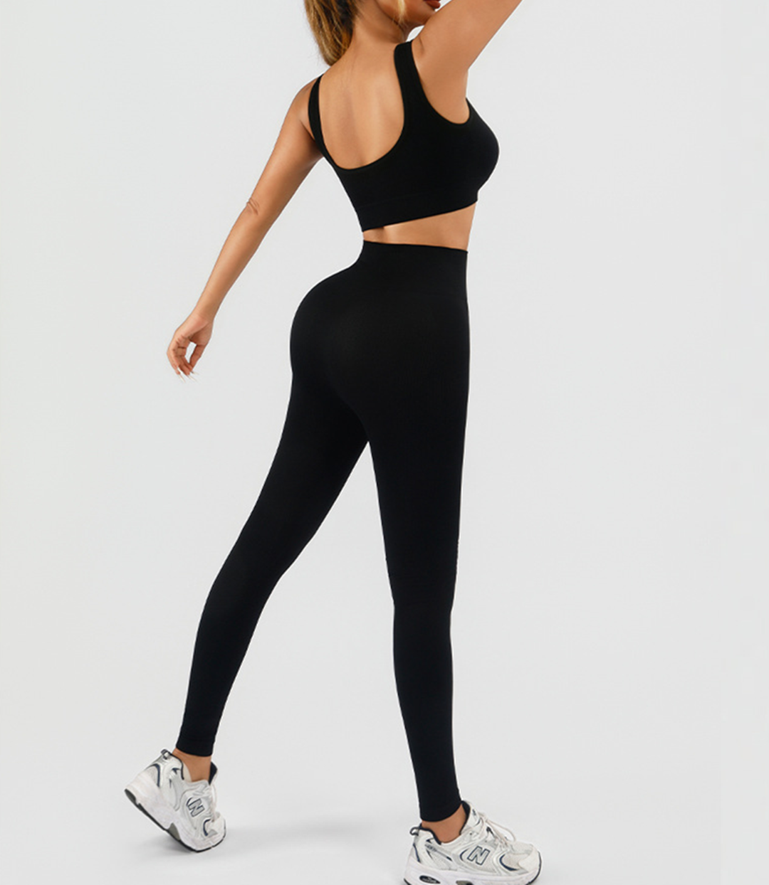 Workout-Set «Active» · 2-teilig, geripptes Tank (Damen) – LuxeStyle