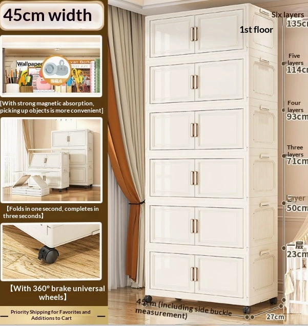 Mehrschichtiger Aufbewahrungs-Schrank