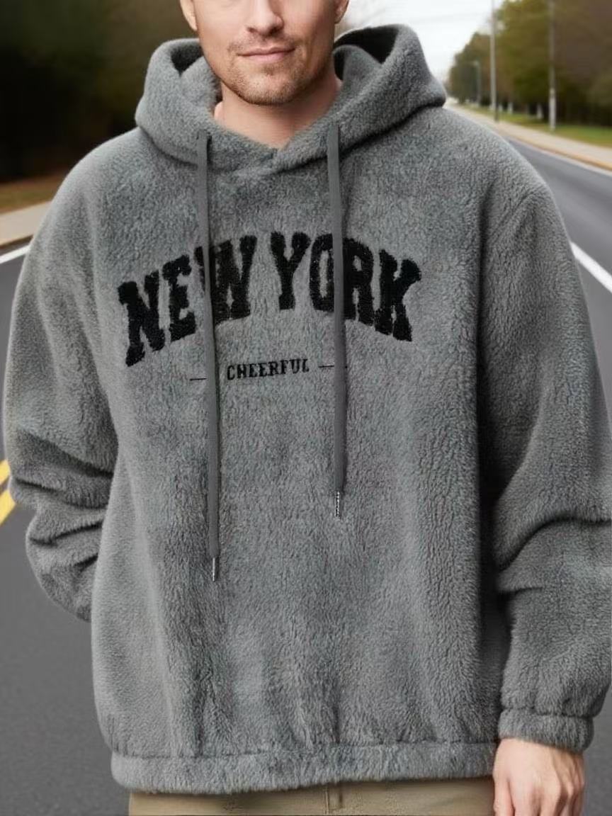 Kapuzenpullover für Herren mit Kordelzug