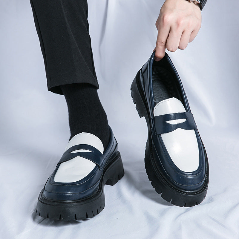 Britische Herrenschuhe mit dicker Sohle