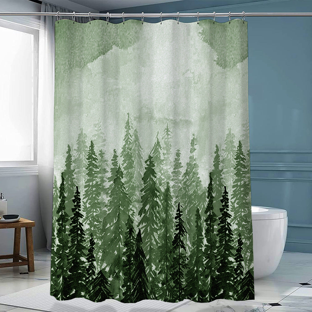 Duschvorhang Polyester mit Haken – Bild 10 | LuxeStyle
