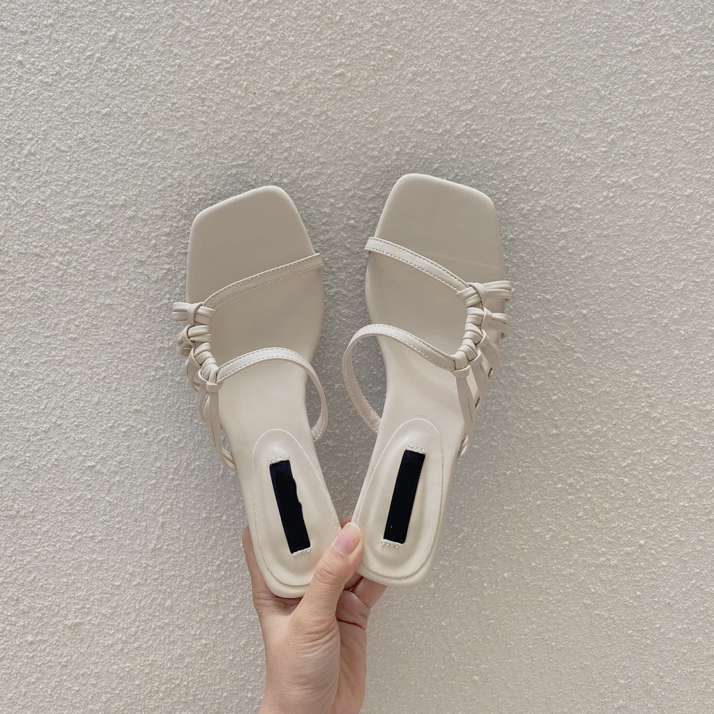 Graceful Square Toe Sandalen mit Absatz – Bild 6 | LuxeStyle