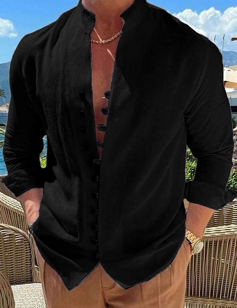 Herren Langarmshirt im Retro-Look