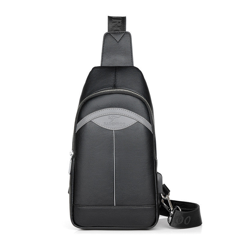 Brusttasche Messenger Bag aus PU-Leder – Bild 2 | LuxeStyle