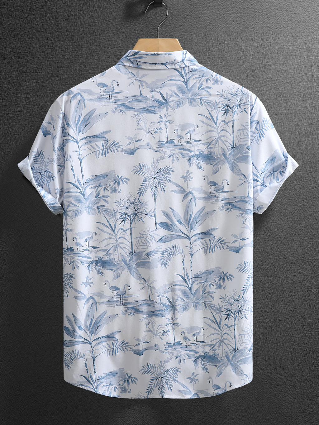 Herren Kurzarm-Shirt mit Blumenmuster