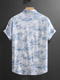 Herren Kurzarm-Shirt mit Blumenmuster