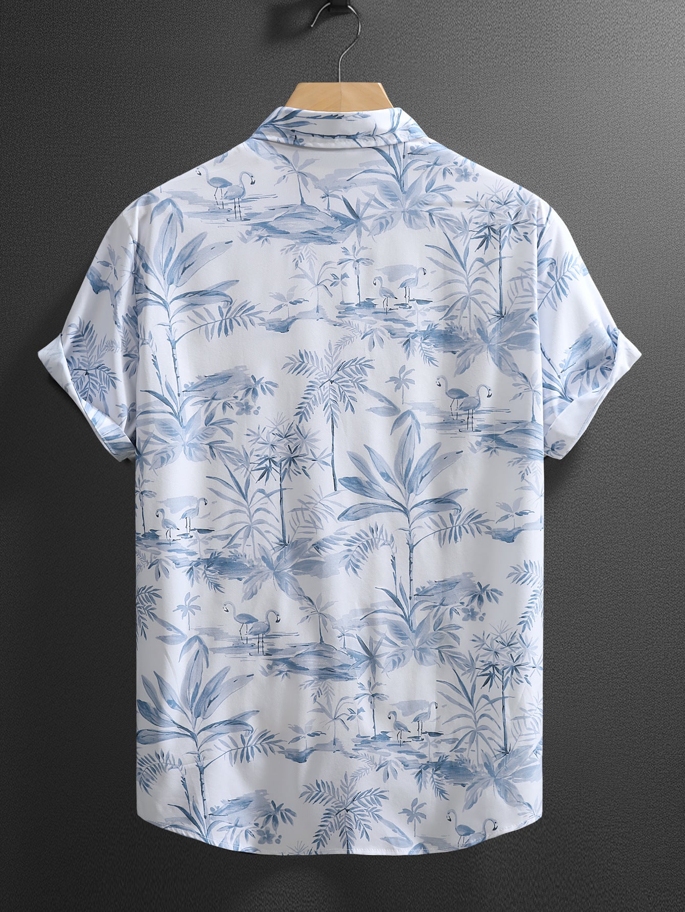 Herren Kurzarm-Shirt mit Blumenmuster