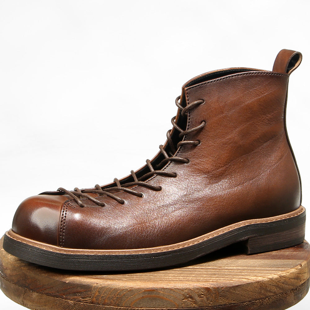 Amekaji Martin Boots aus echtem Leder