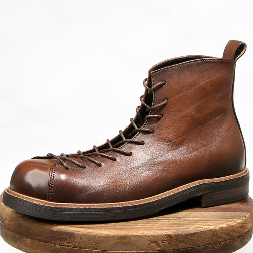 Amekaji Martin Boots aus echtem Leder