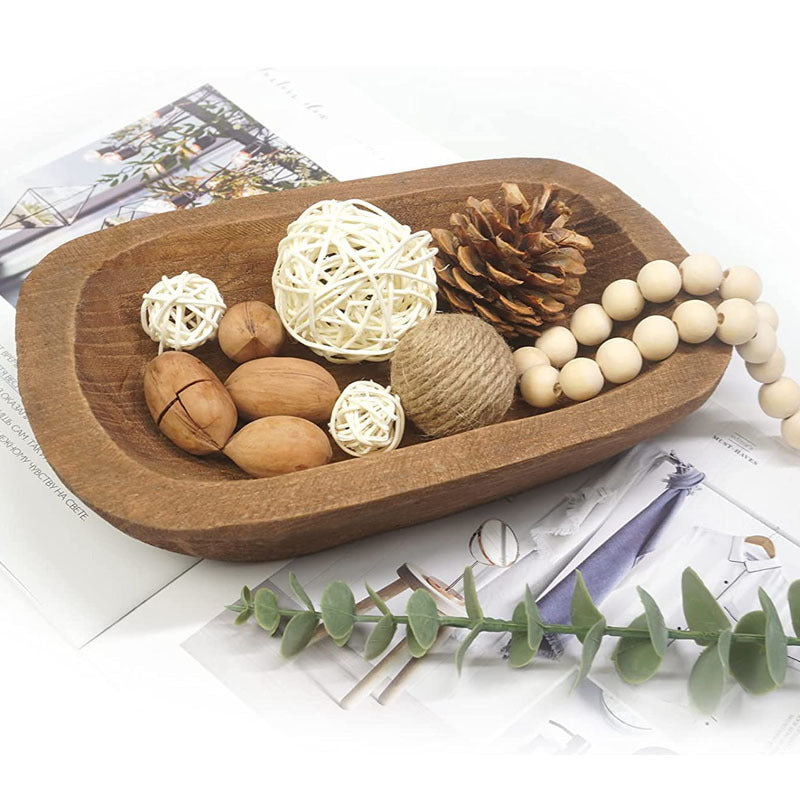 Handgeschnitzte Aufbewahrungsschale aus Holz – Bild 2 | LuxeStyle