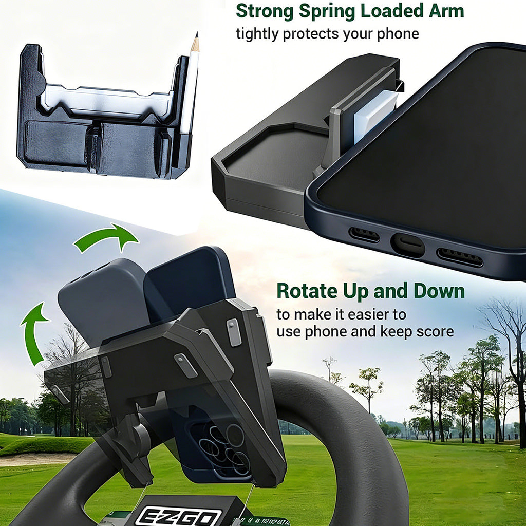 Handgemachter Smartphone-Halter fürs Golf-Cart-Lenkrad – Bild 3 | LuxeStyle