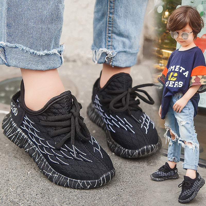Kinder-Freizeitsneaker mit Fischschuppen-Mesh – Bild 1 | LuxeStyle