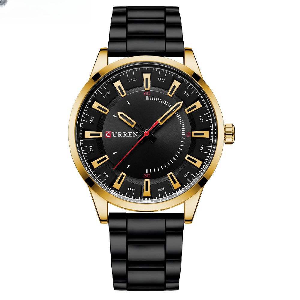 Herren Business-Uhr Quarz mit Stahlarmband – Bild 9 | LuxeStyle