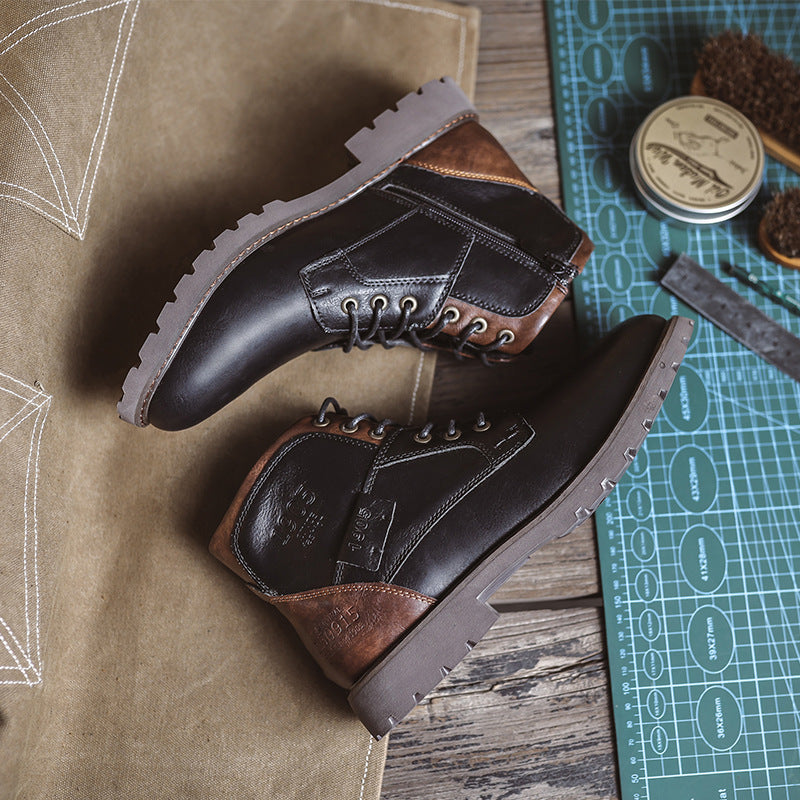 Retro Leder Boots im Britischen Stil – Bild 7 | LuxeStyle