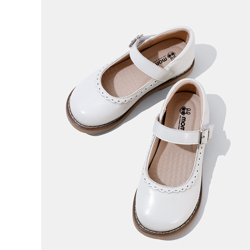 Leder-Halbschuhe für Mädchen | LuxeStyle