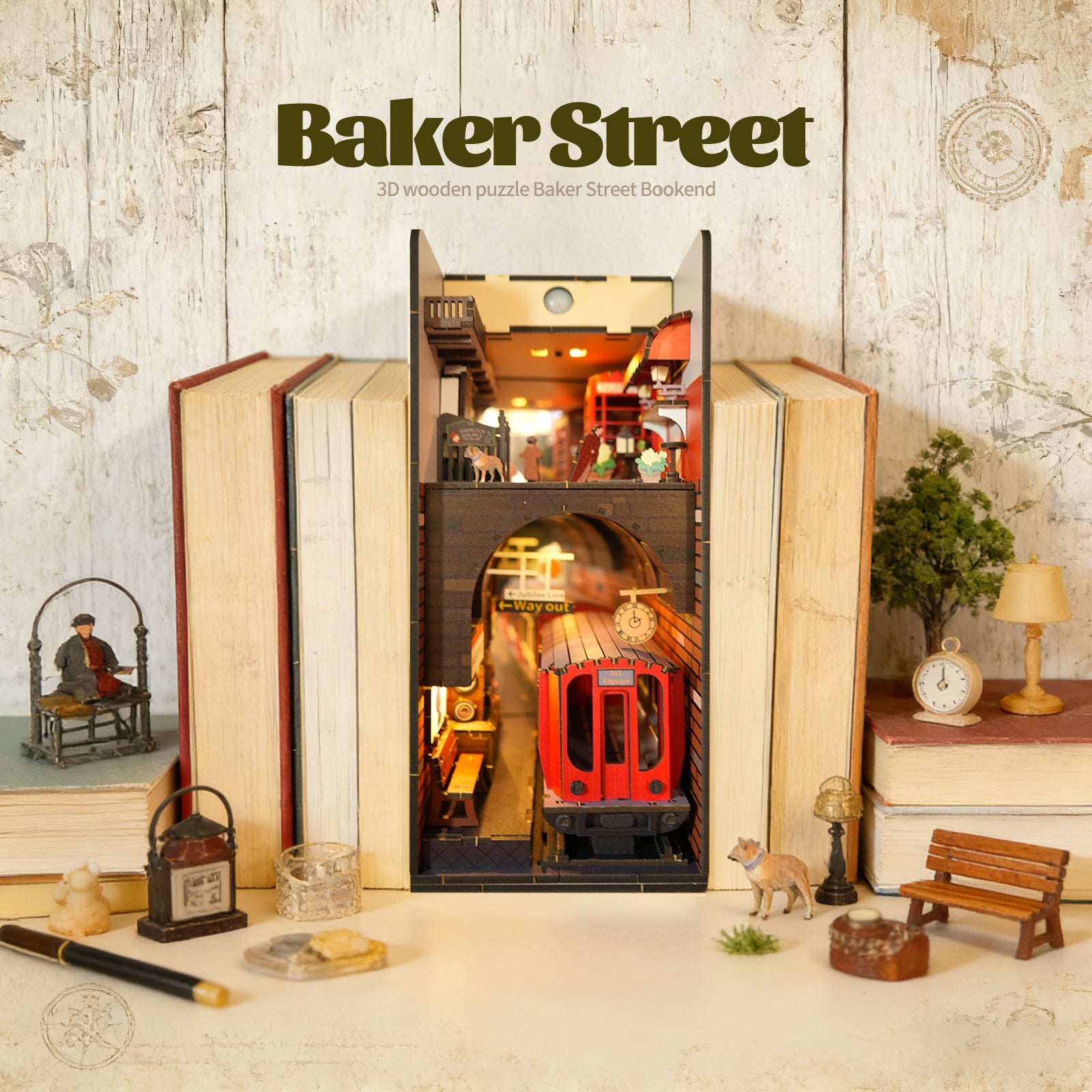 3D Holzpuzzle "Baker Street" mit Beleuchtung