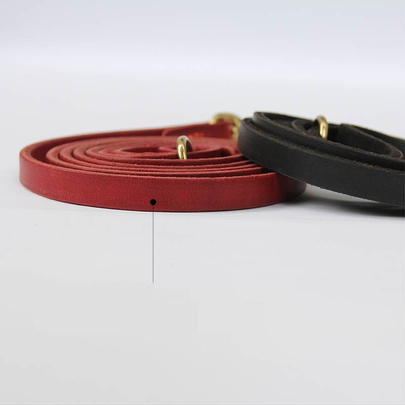 Hundeleine aus Leder mit Kettendetail – Bild 5 | LuxeStyle