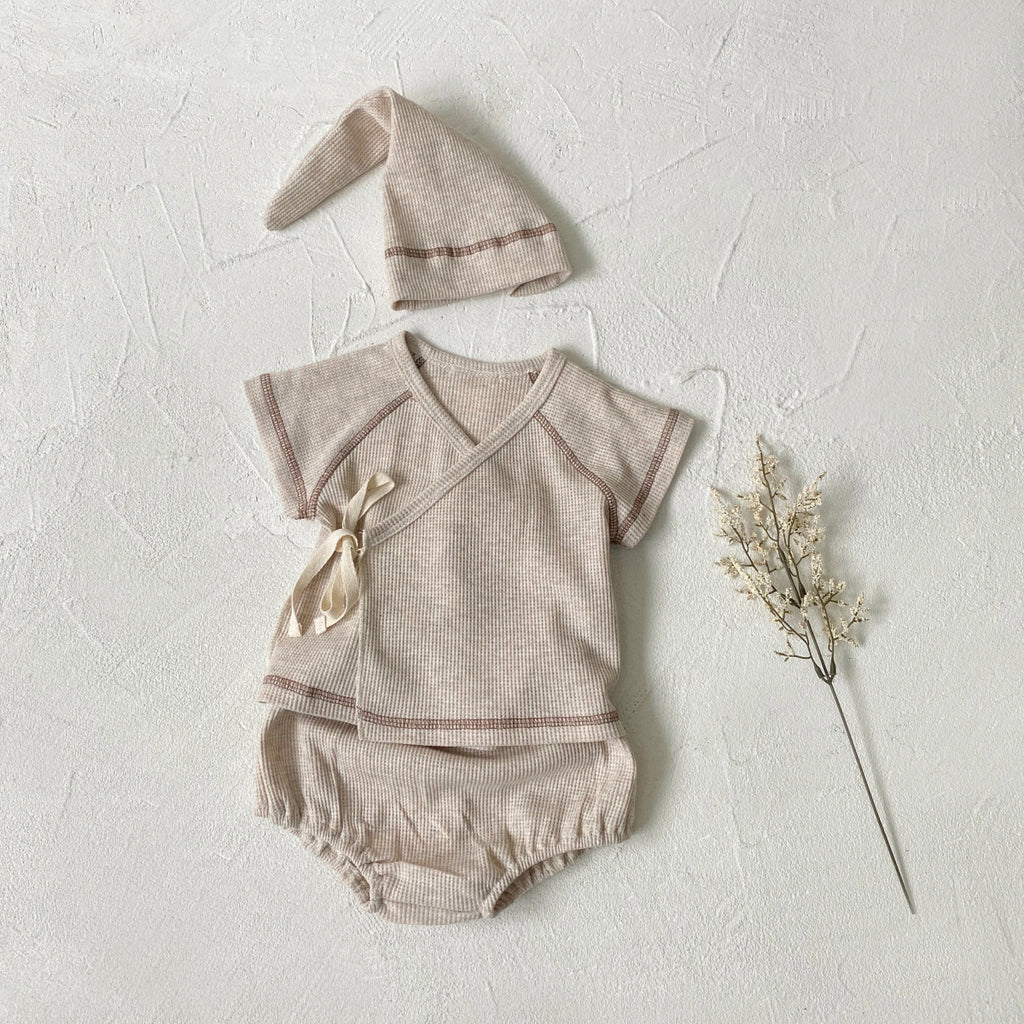 Waffel-Top & Bauchtenschutz Hose Set – Bild 4 | LuxeStyle