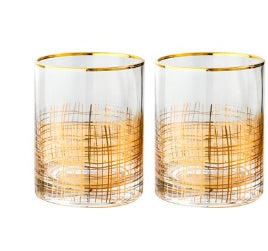 Bar-Set mit Golddraht-Glas | LuxeStyle