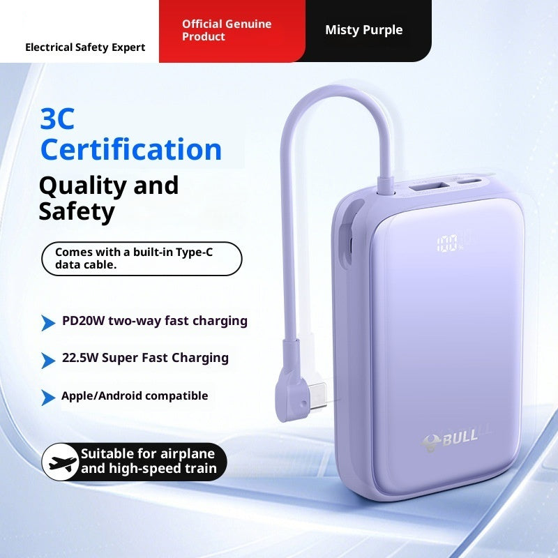 Powerbank 20000 mAh mit Kabel, 22.5W Fast Charge