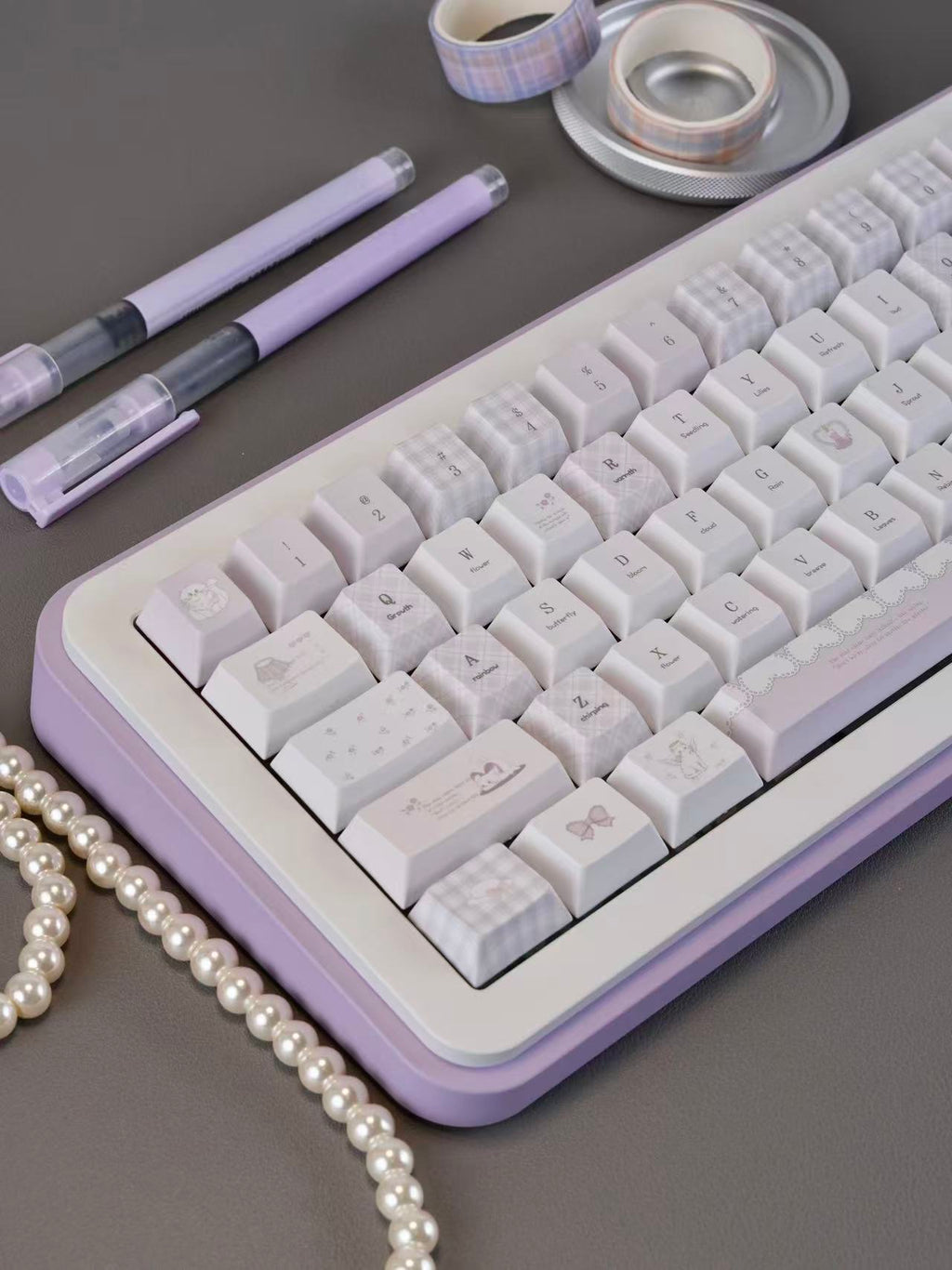 Meow Meow Hymn Keycaps Protein Purple – Ansicht 8