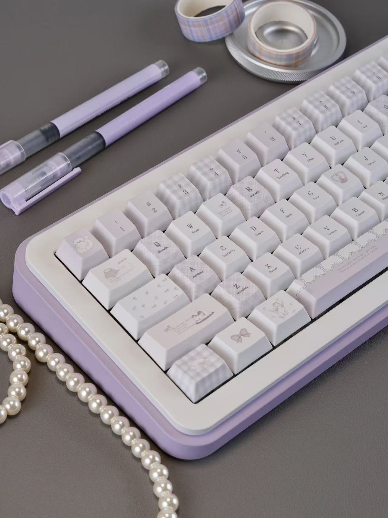 Meow Meow Hymn Keycaps Protein Purple – Ansicht 8