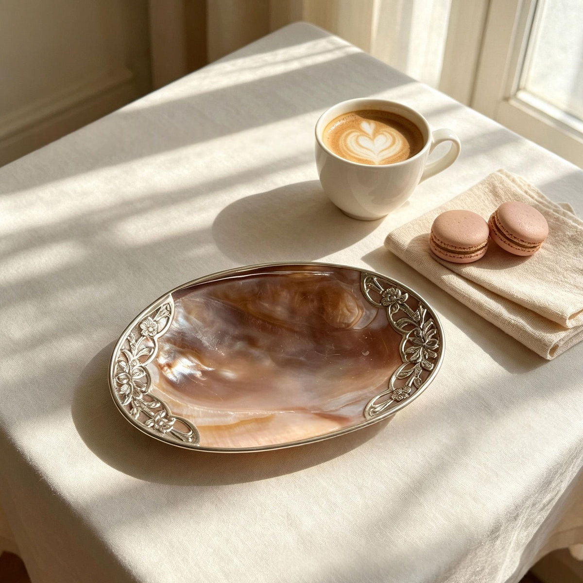 Muschel-Dekotablett für den Schreibtisch – Bild 3 | LuxeStyle