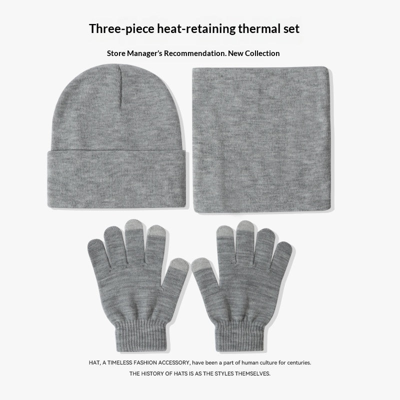 Dreiteiliges Winter-Set: Mütze, Schal, Handschuhe | LuxeStyle