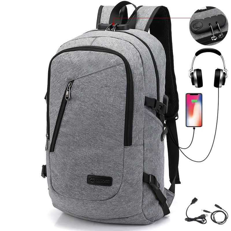 Studentenrucksack mit USB-Ladefunktion – Bild 6 | LuxeStyle
