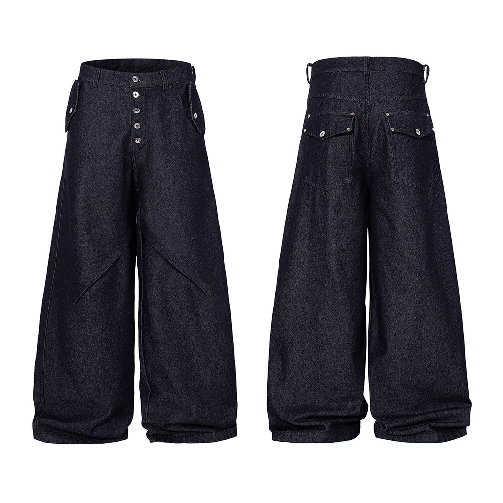 Raw-Edge Jeansjacke im Old-Money-Stil