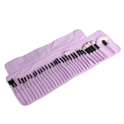 32-teiliges Make-up Pinselset mit Tasche – Bild 6 | LuxeStyle