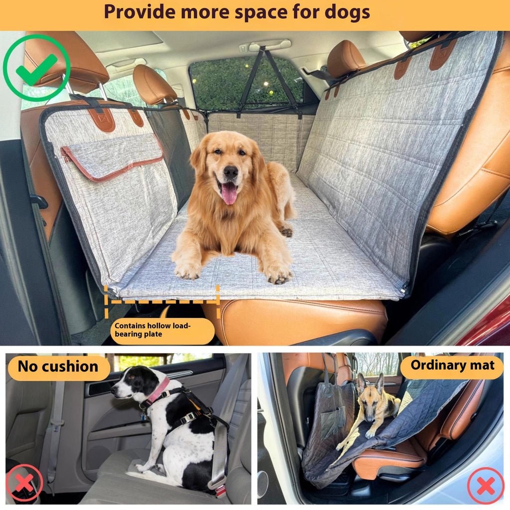 Auto-Hundematte mit erweiterter Stütze für Rücksitz