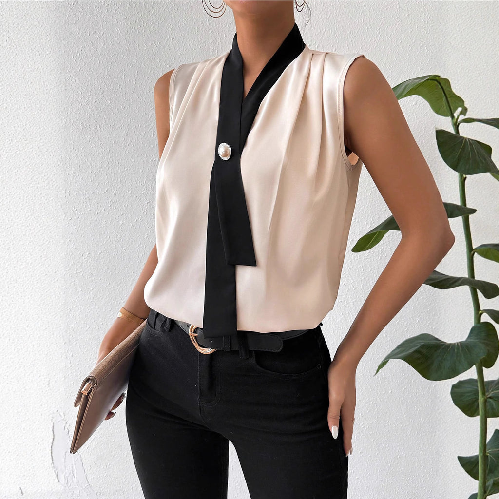 Ärmelloses Top mit Schnürung | LuxeStyle