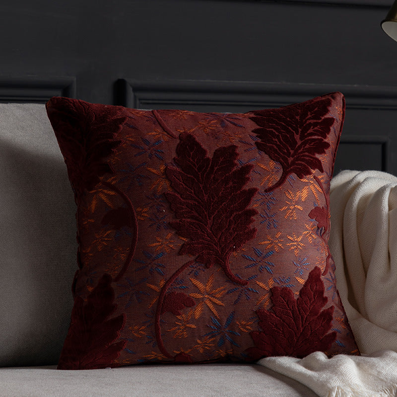 Jacquard Kissenbezug mit Blumenmuster