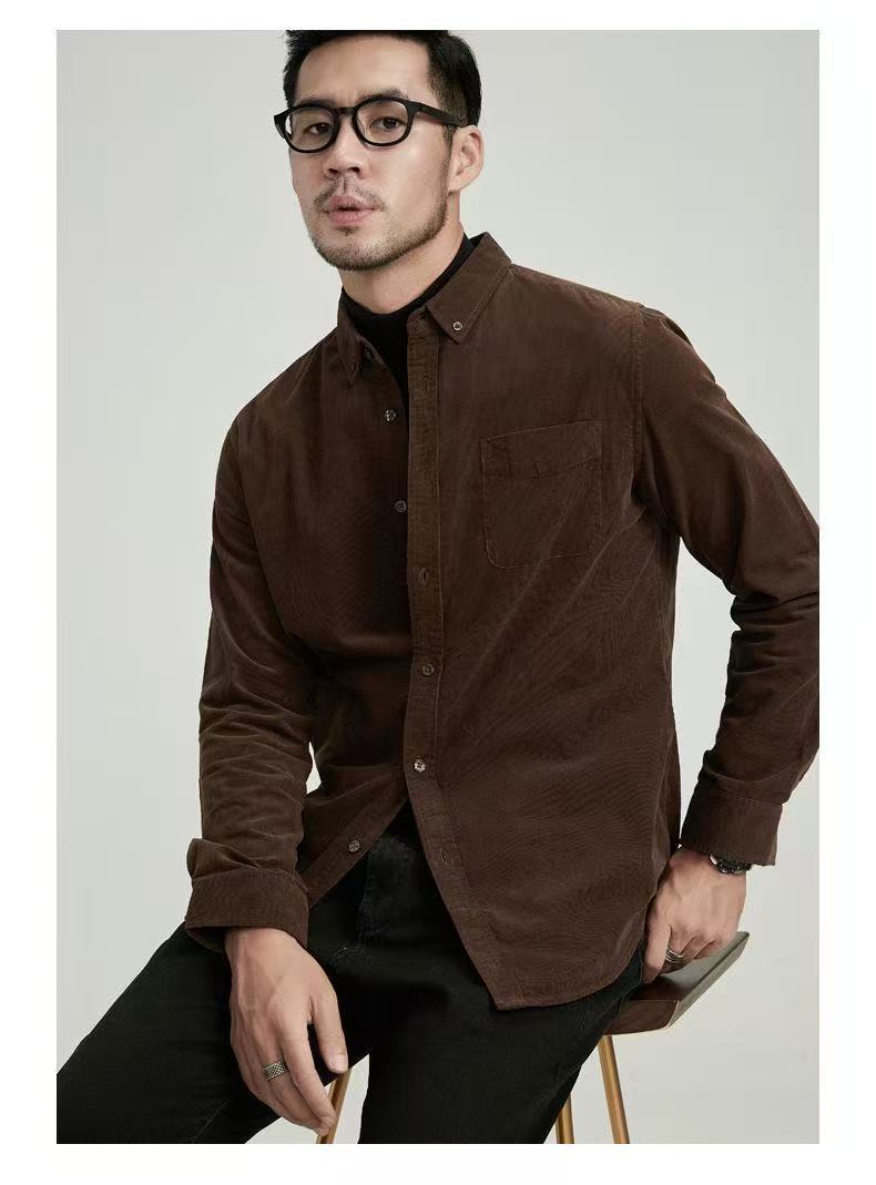 Langarmshirt für Business-Mann, einfarbig – Bild 8 | LuxeStyle