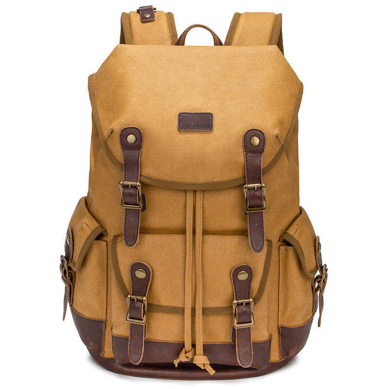 Vintage Canvas Rucksack – wasserdicht, 20-35L