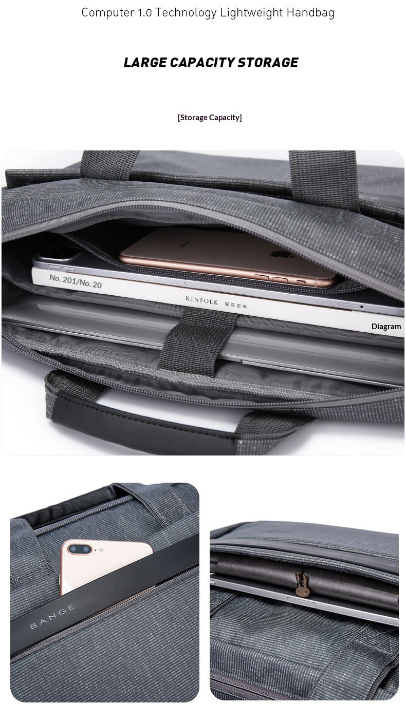 Business Laptop-Aktentasche aus Oxford-Stoff