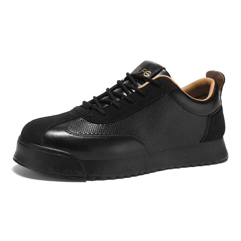 Schwarze Business Casual Lederschuhe