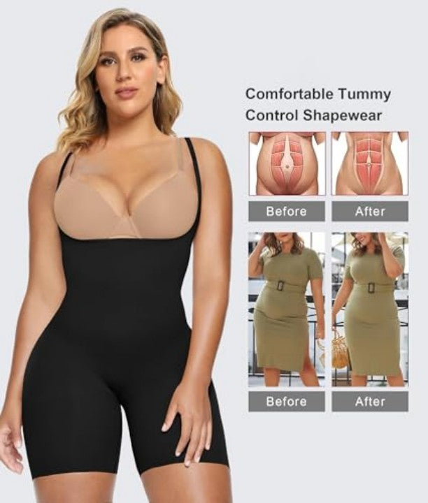 Nahtloser Body Shaper mit offenem Brustbereich