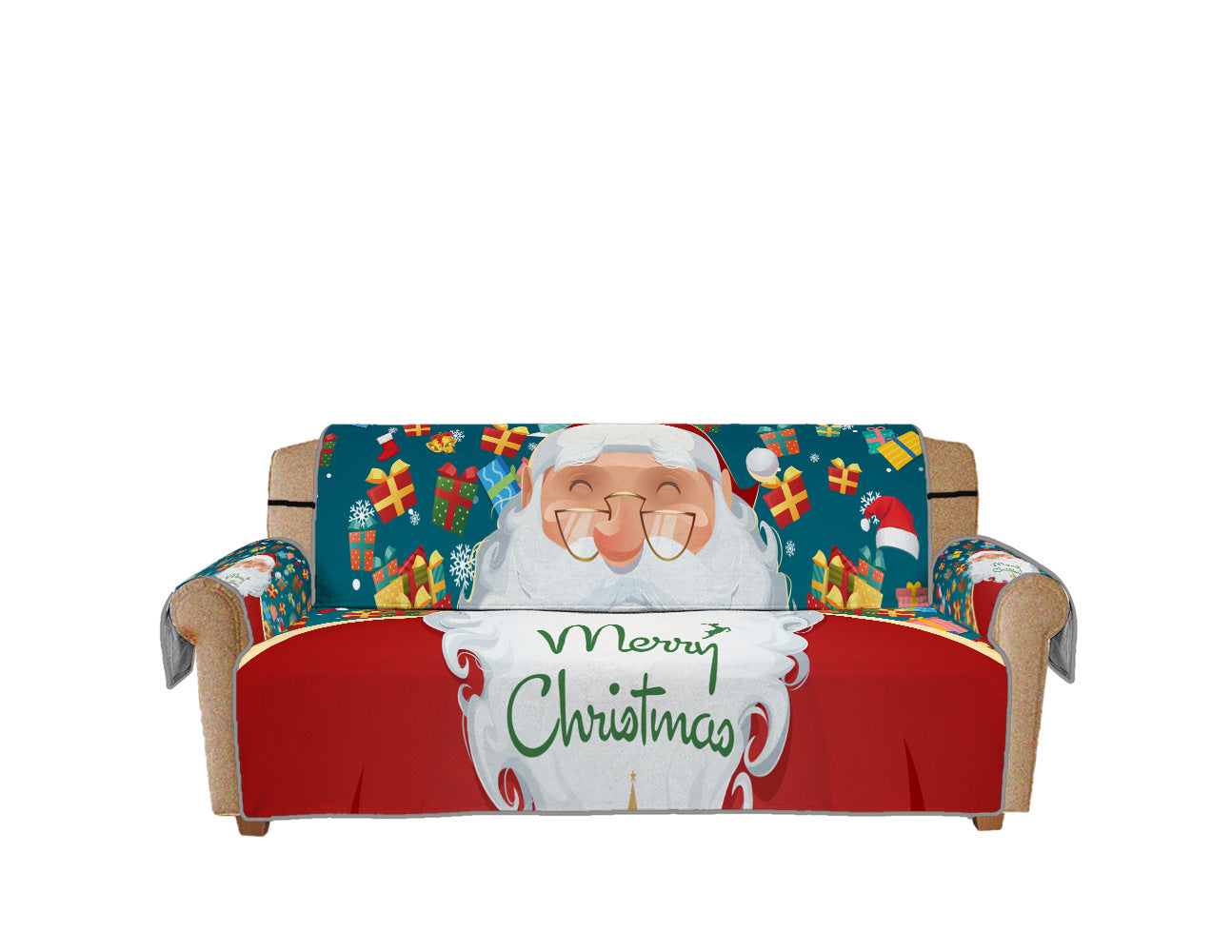 Sofa-Kissenbezug mit Weihnachts-Digitaldruck