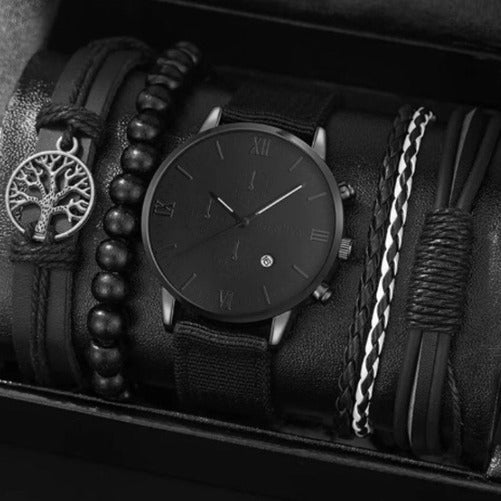 Herren Business-Geschenkset: Armbanduhr mit Accessoires – Ansicht 6