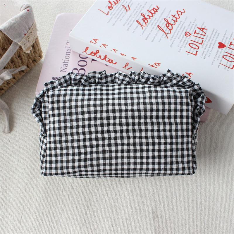 Plissiertes Karo-Etui mit grosser Kapazität – Bild 9 | LuxeStyle