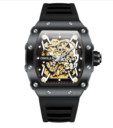 Automatische Herrenuhr mit Silikonband – Bild 12 | LuxeStyle
